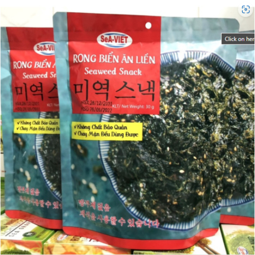 Rong Biển Ăn Liền Seaviet – Món Ăn Vặt Tốt Cho Sức Khỏe Không Thể Bỏ Qua
